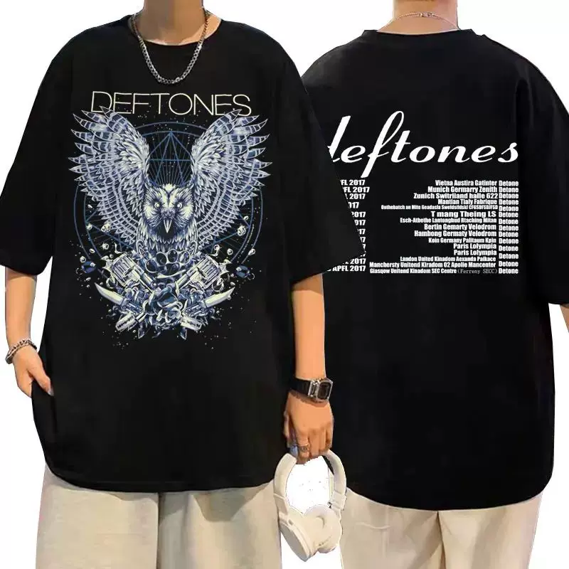 DEFTONES GIRL EYES CARTOON THIRTS 90s Винтажная мода Рубашка