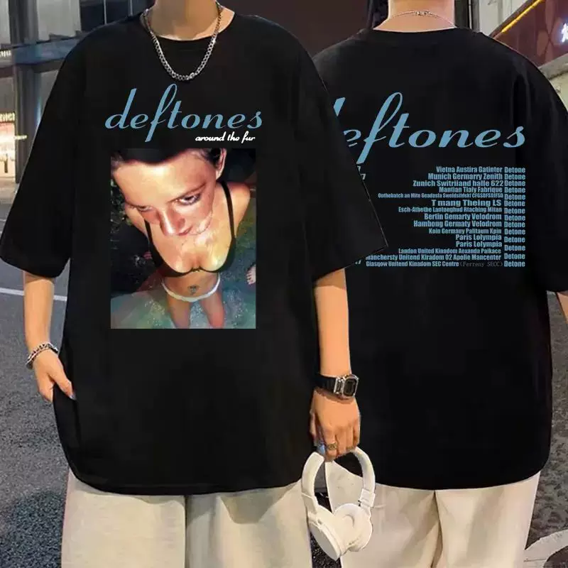 DEFTONES GIRL EYES CARTOON THIRTS 90s Винтажная мода Рубашка