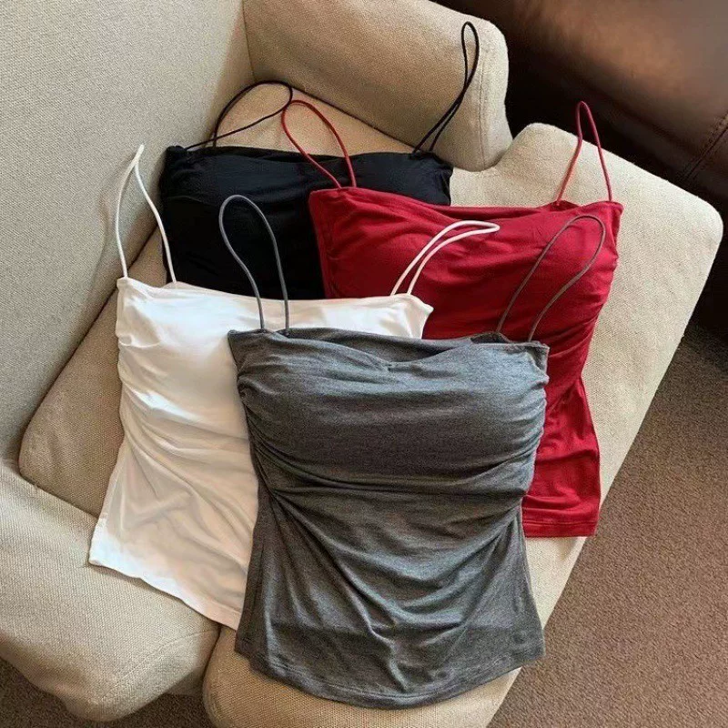 Straps, top with cups sleevless, vest, style, fitted