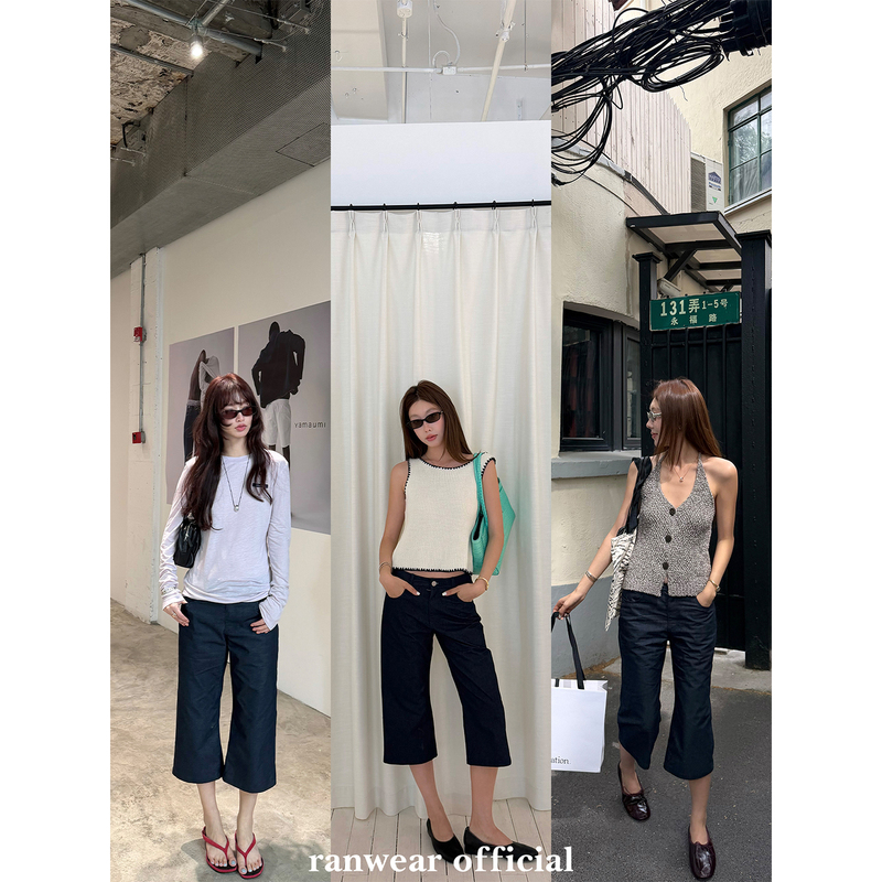 Ranwear Is a Must-Have for Everyone! 'Supermodel Pants' Same Style as Ig Bloggers, Millennium Retro Capri Cropped Casual Pants