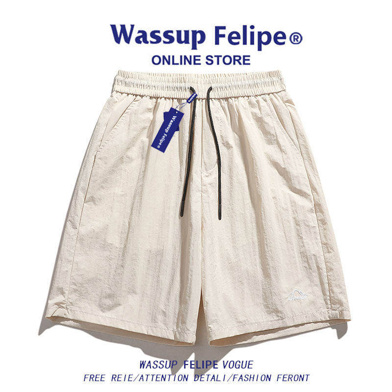 Wassup Felipe Sports Pants Summer Thin Breathable Quick-Drying Shorts Casual Five-Point Ice Silk Beach Pants