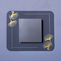 Acrylic switch sticker double-open wall sticker protective cover simple modern Chinese style home bedroom living room switch decoration sticker