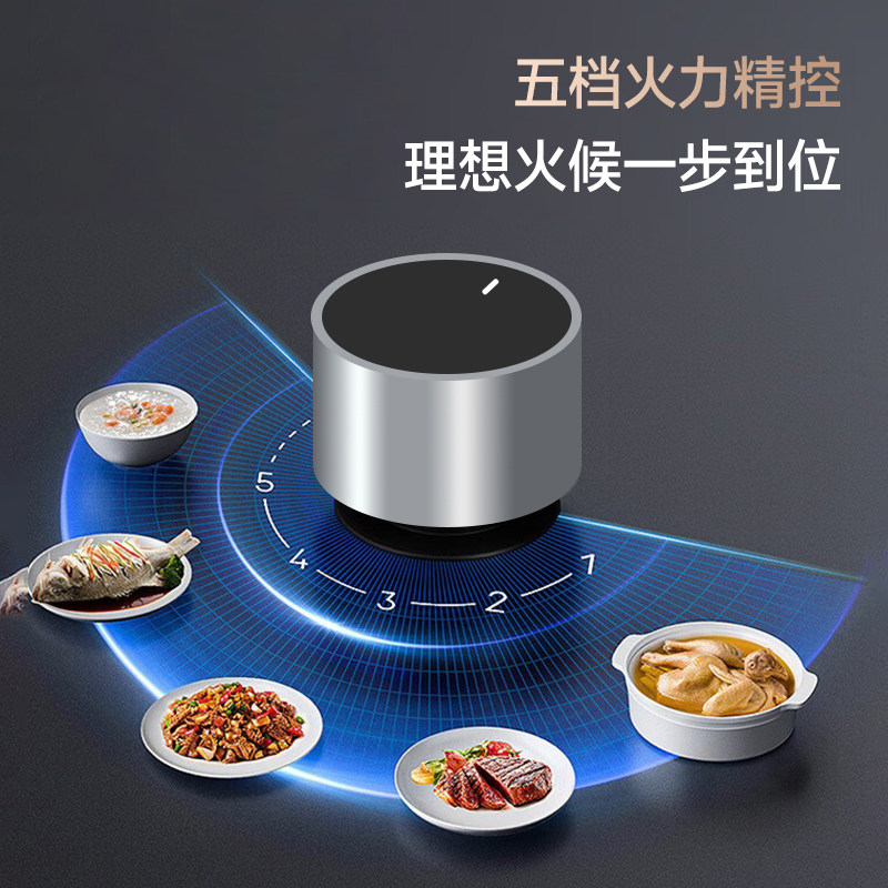 Household Gas Stove, Natural Gas Double Stove, 5.2Kw, First-Class Energy Efficiency, Dual Nine-Hole Concentrated Fire Stove, Tabletop and Built-In Dual-Use