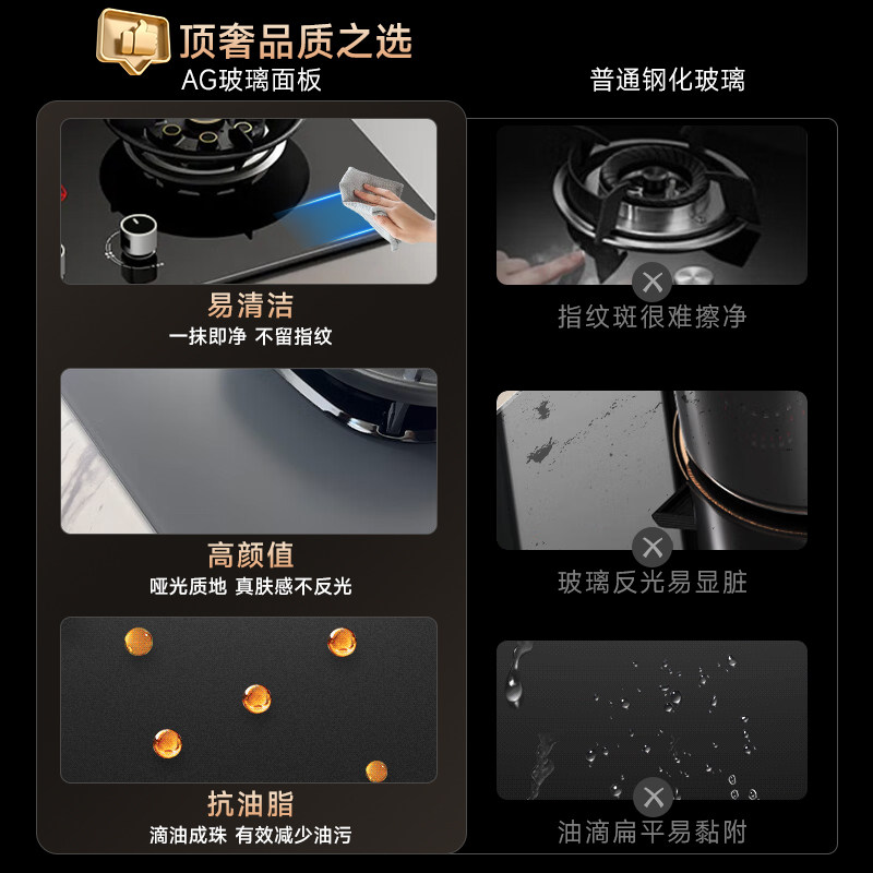 Household Gas Stove, Natural Gas Double Stove, 5.2Kw, First-Class Energy Efficiency, Dual Nine-Hole Concentrated Fire Stove, Tabletop and Built-In Dual-Use