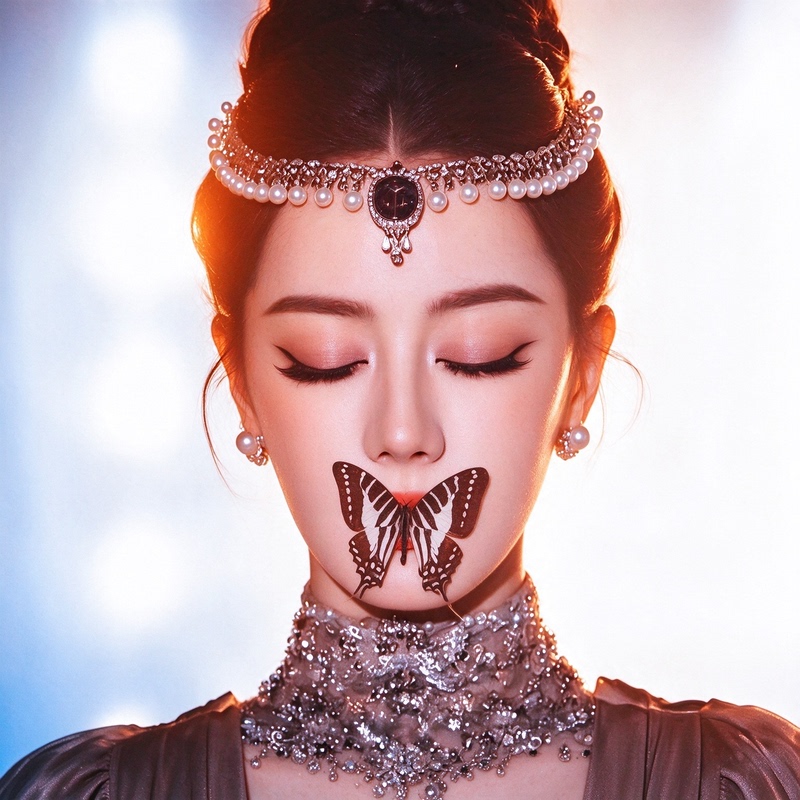 Dilraba Butterfly! Realistic Butterfly Makeup and Facial Decoration, Celebrity-Inspired Atmosphere-Creating Photo Tool