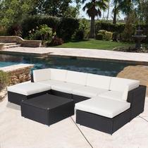 Outdoor sofa rattan furniture PE rattan courtyard leisure imitation rattan sofa combination villa garden
