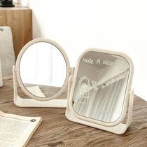 Desktop Double-sided Makeup Mirror Simple Comb Makeup Mirror Spin ins Wind Girl Gonggirls Dormitory Students Dresser