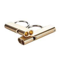 Popular recommendation: Aluminum alloy high-pitched life-saving whistle dual-frequency survival whistle metal whistle outdoor survival emergency whistle