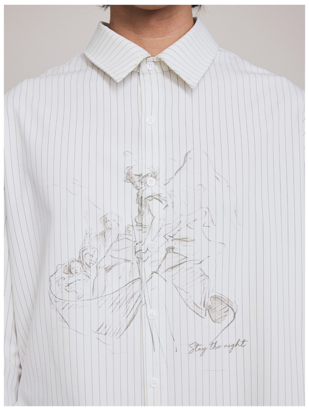 Stay the Night River Crossing Angel Wrinkle-Resistant Long-Sleeve Shirt