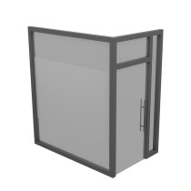 Maisen aluminum alloy glass door interior door office tempered glass door can be customized MS-XMW-1