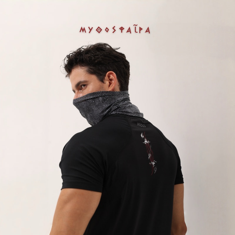 Mythosphere Hades02 Men's Black Training Clothes Short-Sleeved Summer Wear-Resistant, Skin-Friendly, Slim-Fitting Quick-Drying Clothes Mythosphere Hades02 Men's Black Training Clothes Short-Sleeved Summer Wear-Resistant, Skin-Friendly, Slim-Fitting Quick-Drying Clothes