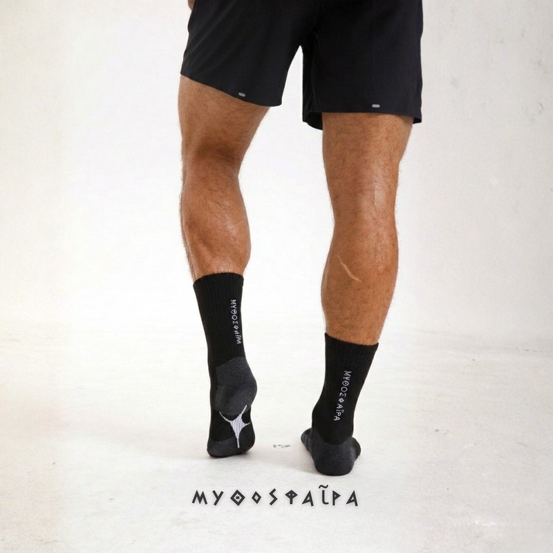 Mythosphere Men's Threaded Elastic High-Woven Non-Shedding All-Season Towel-Soled Sports Stockings Mythosphere Men's Threaded Elastic High-Woven Non-Shedding All-Season Towel-Soled Sports Stockings