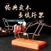 Solid wood pipe rack detachable universal pipe display rack storage rack pipe rack accessories tools