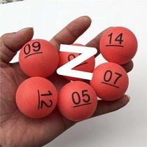 Ready stock quick serve number balls - numbers two-color balls lottery balls lottery balls table tennis printed balls