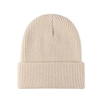 New Women Men Autumn Winter Warm Beanie Hat Solid Color Lady