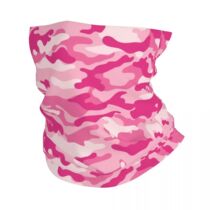 Pink Camouflage Military Bandana Neck ver Printed Wrap Scarf