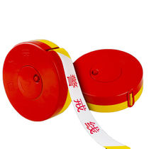 Fengzhi disposable warning tape boxed isolation tape polyester cloth attention warning tape red and white 6cm wide unit meter