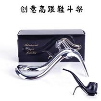 Personalized creative unit pipe rack metal stainless steel pipe seat cigarette holder one pipe holder smoking accessories