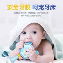 New baby rattle can be chewed 3-6 months old baby hand drum music stick rattle toy 0
