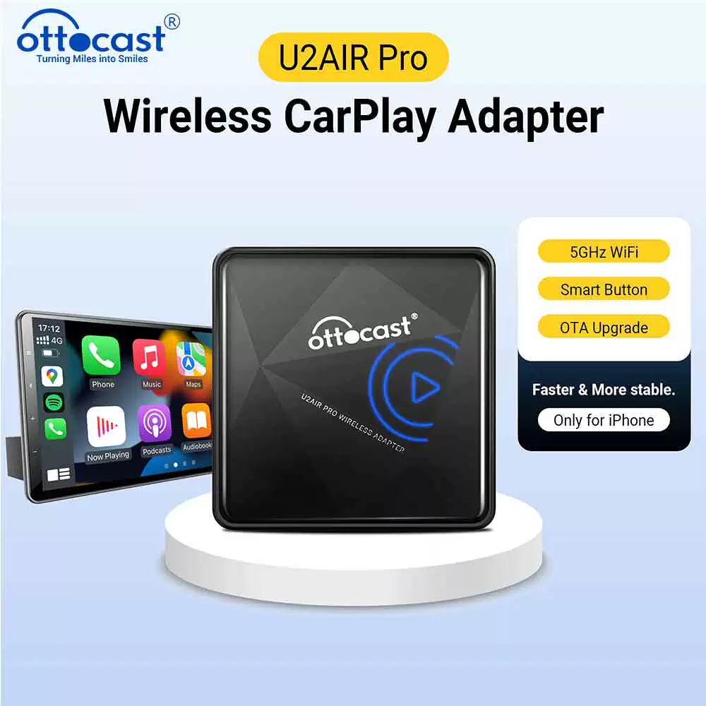 Адаптер OTTOCAST U2 Air Pro проводной к беспроводному CarPlay USB Do