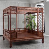 Chinese style canopy bed rural old-fashioned imitation classical moon hole bed Ming and Qing step bed palace solid wood bed thousands of workmanship