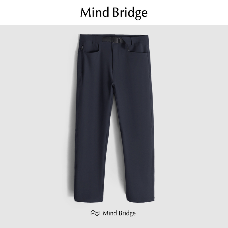 Mindbridge Summer Lightweight Outdoor Cool-Feeling Waterproof High-Elastic Moisture-Absorbing Breathable Straight-Leg Sports Casual Pants