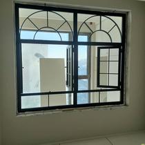 High-end French windows retro windows indoor windows iron windows retro lattice windows plastic steel doors and windows custom living room arches