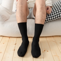 Socks Mens Summer Thin Cotton Sports Mid-Tube Socks Sweat-Absorbent Deodorant Towel Bottom Badminton Socks