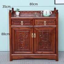 New Chinese sideboard wood tea cabinet living room storage cabinet tea cabinet home wall side cabinet storage cabinet wine cabinet