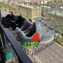 Shoe drying artifact stainless steel window balcony rack anti-theft window sill socks drying function household underwear and socks clothes drying rack