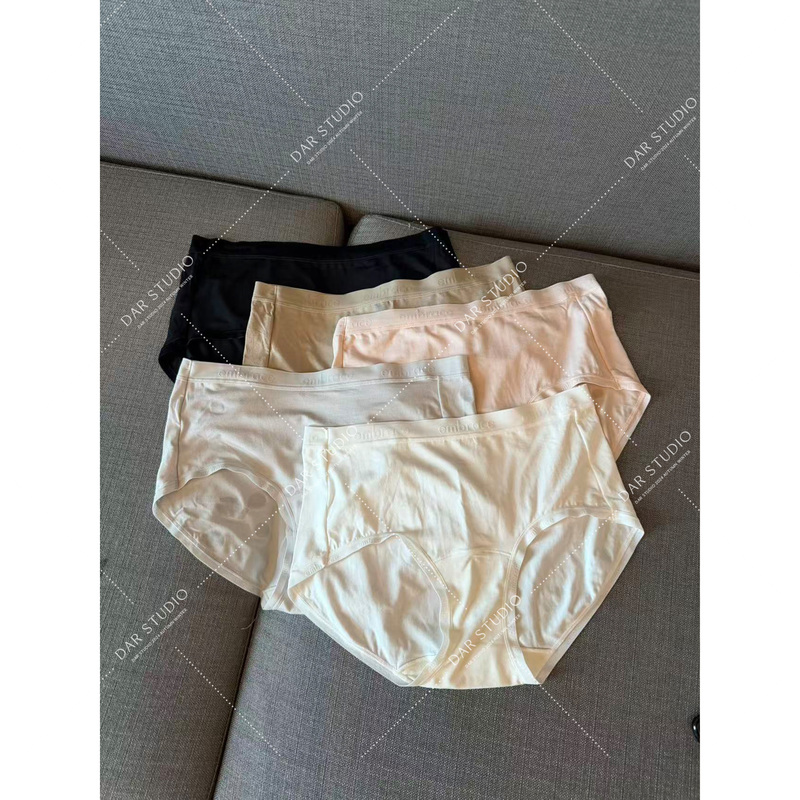 【Pack of Five】Dar Studio Shenzhen Lettered Underwear Zero Carbon Lenzing Modal Women's Underwear 【Pack of Five】Dar Studio Shenzhen Lettered Underwear Zero Carbon Lenzing Modal Women's Underwear