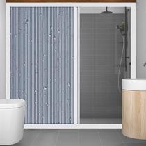 Yuxiao bathroom door dry and wet separation waterproof and mildew-proof door bathroom partition folding sliding door bath partition shower curtain
