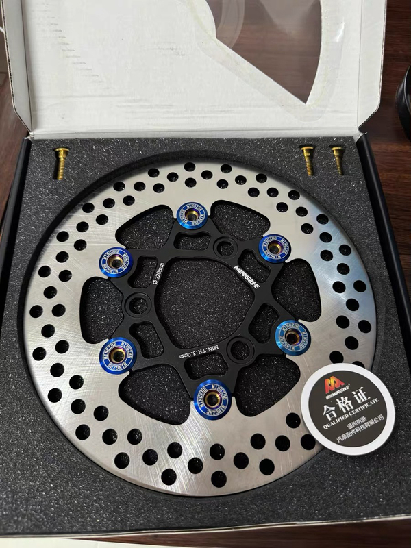 Genuine Mingzhe Mf8 Floating Disc 220/245 Three-Hole Small Motorcycle No. 9 Electric Scooter Modified High-Temperature Resistant Brake Disc with Aircraft Sound
