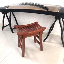 New guzheng stool solid wood guzheng stool old elm neoclassical saddle stool leisure tea stool into the room to change shoes direct sales