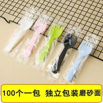 Thickened fruit fork cake dessert snack plastic disposable fork birthday cake fork