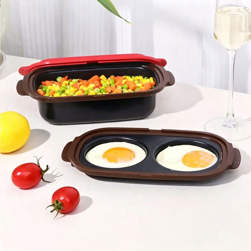 Microwave Plate, Omelette Baking Pan, Bread Toast Baking Box, Microwave-Specific Cookware Set, Can Be Used to Fry Eggs and Make Cakes Microwave Plate, Omelette Baking Pan, Bread Toast Baking Box, Microwave-Specific Cookware Set, Can Be Used to Fry Eggs and Make Cakes