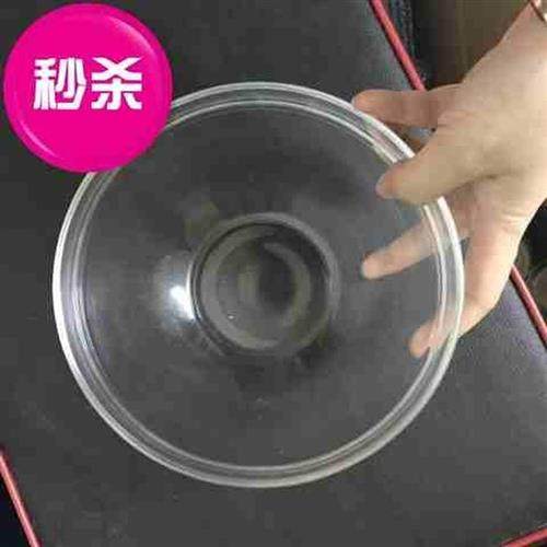 Speedy glass bowl steamed cake container household noodle bowl fruit salad bowl kitchen transparent large V soup bowl dessert creation
