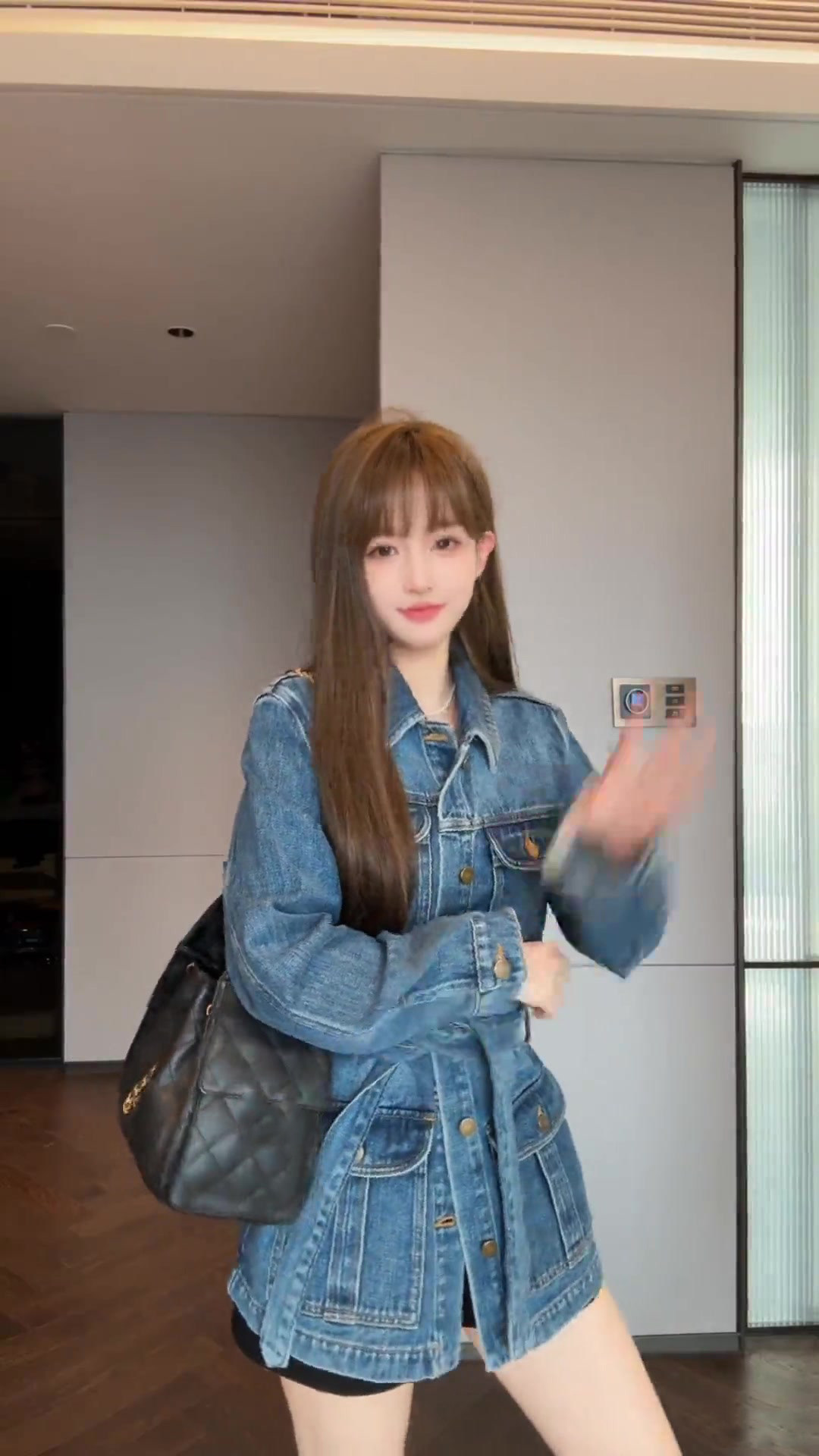 고급 센스 아메리칸 레트로 chic 데님 재킷 고유 한 슈퍼 잘 생긴 한 부서 캐주얼 루즈핏 재킷 여성 2026 가을 상세 이미지 4