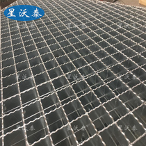 Support customized grid tooth-shaped construction site construction ready-made cable trench plug-in to a large number of hot-dip galvanized steel gratings