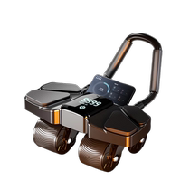 Germany-Rexl2024 new four-wheel automatic rebound abdominal wheel mens abdominal muscle training abdominal muscle curling machine