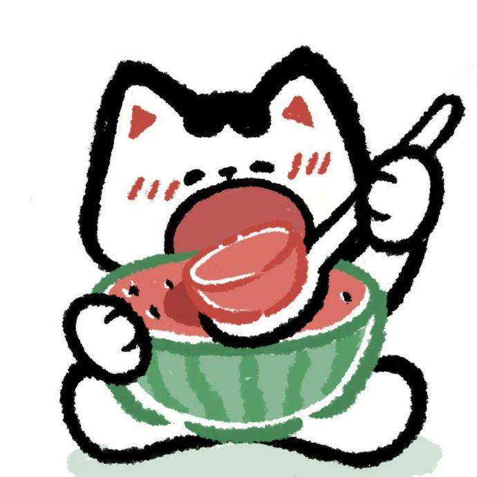 小猫爱吃瓜