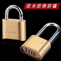 Long beam password lock brass bottom opening rainproof and rust-proof large iron door warehouse outdoor truck door password padlock