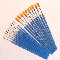 New flat brush hook line pen watercolor brush digital oil paint brush multi-functional water chalk acrylic pen hand-painted row