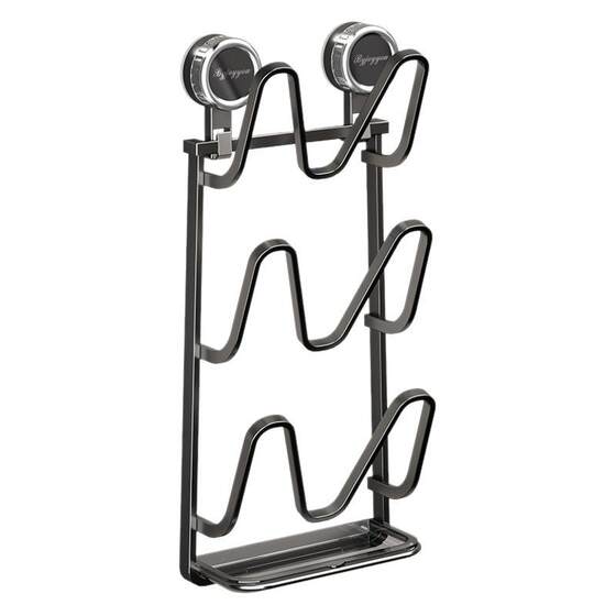 Japanese Precision Knob Suction Cup Pot Lid Holder, Wall-Mounted Storage Rack, No-Drill Kitchen Organizer