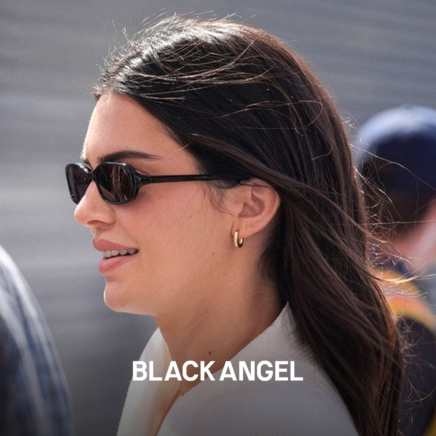 2026 New Style Kendall Jenner's Cat-Eye Sunglasses, Women's Narrow Frame Oval Sunglasses for Small Face, Sun Protection Against UV Rays