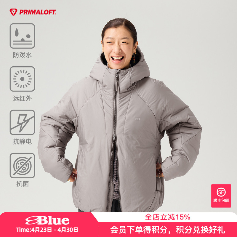 Lanqi 200g Heavy-Duty Black Label P Cotton Primaloft Warm, Breathable, Water-Repellent Workwear Hooded Thickened Cotton Jacket