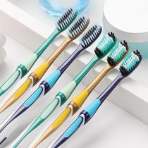 Toothbrush household soft and hard bristle combination pack for men and women universal medium and large head independent bag