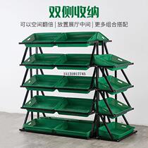Fruit and vegetable shelf display rack supermarket fruit rack creative multi-layer fruit store commercial fresh fruit and vegetable rack