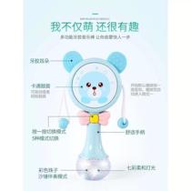 New teether music rattle baby educational hand rattle toy 0-1-3 years old baby electric sound and light shaker