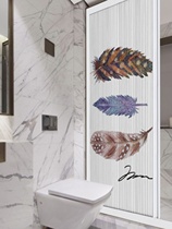 Yuxiao Bathroom Door Dry and Wet Separation Waterproof and Mildew-proof Bathroom Partition Folding Sliding Door Bathroom Door Customization